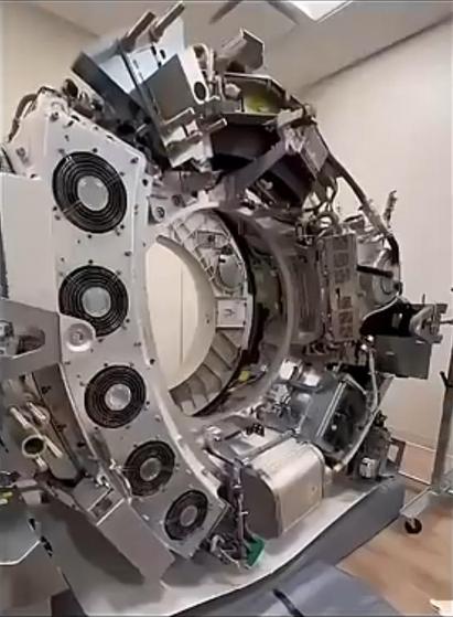 Ein CT Scanner ohne Gehäuse